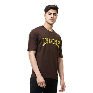 Superventas marrón oscuro Slim Fit camisetas de manga corta para hombres cómodo estilo de Jersey Casual uso diario camiseta elegante - Product Image 1