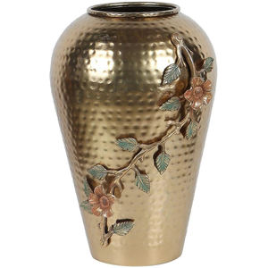 Jarrón de flores martillado de hierro moderno de fabricante directo con acabado personalizado y diseño en el cuerpo para decoración del hogar hecho a mano - Product Image 5