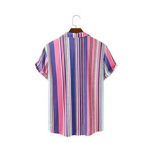 Chemise pour homme à manches courtes, imprimé floral, boutonnée, chemise de plage en polyester, chemise de vacances, sublimation intégrale - Product Image 4