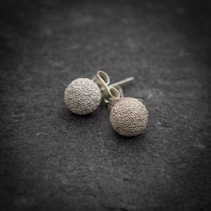 Decorative Round Cut Ball Stud <b>Earring</b> Fancy Studs 925 Solid Sterling Silver <b>Earring</b> Handmade Jewellery Impressive Gifts - Product Image 2