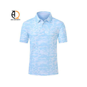 Polo de golf pour homme en coton et polyester de haute qualité, logo personnalisé, séchage rapide, respirant, coupe ajustée - Product Image 3