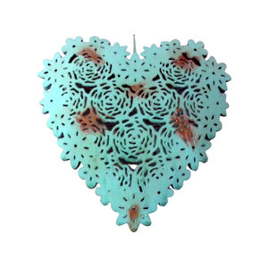 Latest Design Iron Hanging Heart W/Copper Antique Usage for <b>Christmas</b> <b>Wall</b> Hanging Decoration Handicrafts - Product Image 4