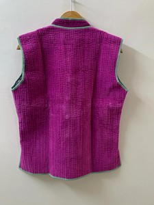 Indien plaine Vintage gilet veste rétro gilet manteau hiver gilet chaud tissu unisexe veste léger achat en vrac - Product Image 4