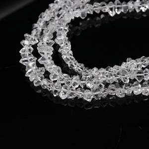 Cuentas de Cuarzo Herkimer Natural en Bruto de 6-9mm, Hilo de Cristal de 16 Pulgadas, Proveedor Mayorista para Fabricación de Joyas - Product Image 2
