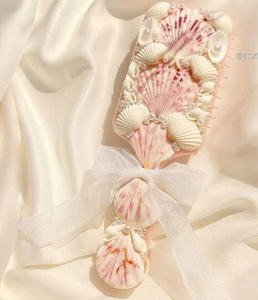 Vietnam Handmade Seashell Hairbrush <b>Natural</b> Shell <b>Hair</b> Care Accessory Premium - Product Image 2