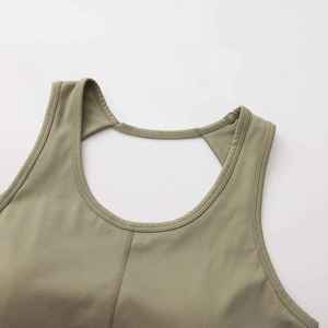 บราโยคะรุ่นใหม่ล่าสุดสำหรับผู้หญิง แบบชิ้นเดียว ยืดหยุ่นสูง ซับแรงกระแทก ดีไซน์รูปตัวยูสองสี - Product Image 6