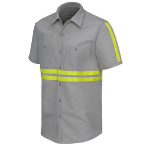 Chemise de sécurité haute visibilité personnalisée, chemise de sécurité réfléchissante, chemise de travail, chemise de sécurité à manches courtes, travail avec logo - Product Image 3