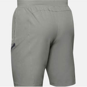 High Quality Custom Logo Summer Pocket Double <b>Layer</b> Men's Fitness Mesh Shorts 6XL Size Solid Pattern Polyester Gym Shorts - Product Image 5