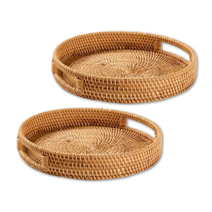 ถาดหวายทำด้วยมือผลิตภัณฑ์ชั้นนำ: ส่งออกอุปกรณ์เสริมสำหรับบ้านที่ยั่งยืนและเหนือกาลเวลาจากเวียดนาม - Product Image 1