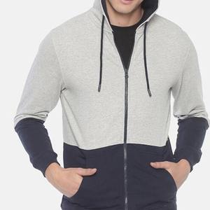 Sudaderas con cremallera de gran tamaño con bloqueo de Color personalizadas de alta calidad para colección de invierno de hombres para hombres sudaderas con capucha de tarifa barata 2026 - Product Image 4