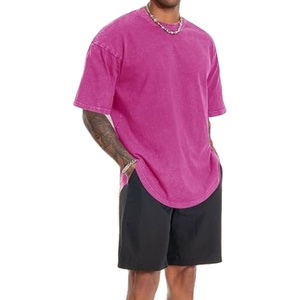 OEM personalizado 100% algodón camiseta de gran tamaño de los hombres en blanco liso manga corta Streetwear moda camiseta 2025 - Product Image 4