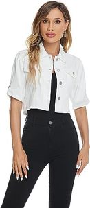 แจ็กเก็ตยีนส์มีกระดุมปิดสำหรับผู้หญิงเสื้อผ้าใหม่สำหรับฤดูหนาวเสื้อแจ็คเก็ตยีนส์ออกแบบได้ตามต้องการสำหรับผู้หญิงฤดูใบไม้ร่วง - Product Image 3