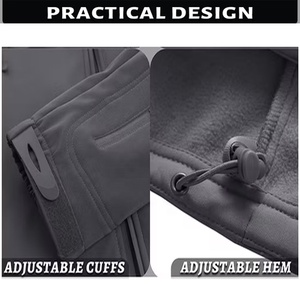 เสื้อแจ็คเก็ตน้ำหนักเบาสำหรับกิจกรรมกลางแจ้งแบบสั่งทำพิเศษ ผู้จำหน่ายชุดเดินป่า MOQ ต่ำ ราคาถูก เสื้อแจ็คเก็ตกันน้ำแบบ Softshell - Product Image 2