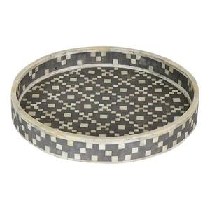 Bandeja de resina madreperla con incrustaciones de hueso del fabricante Bandeja de servicio para restaurante de hotel - Product Image 2