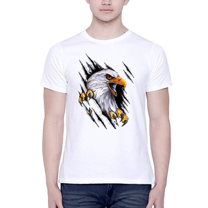 T-shirts pour hommes tricotés 100% coton imprimés personnalisés-respirants anti-boulochage à séchage rapide tailles personnalisées en gros - Product Image 3
