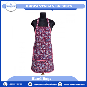 Nouvelle arrivée tablier de cuisine indien imprimé par blocs 100% respirant 20 bâches coton 83 Cms tablier de cuisine à vendre à prix bas - Product Image 4