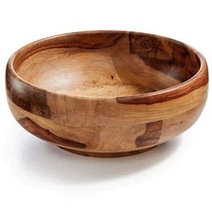 Wholesale Price 12'' Classic Design <b>Mango</b> <b>Wood</b> Salad and Serving <b>Bowl</b> for Home Decor and Fruit Display Best Price - Product Image 1