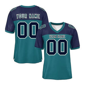 Uniforme sportif respirant personnalisé pour hommes, t-shirt, maillot de football personnalisé, imprimé, nom de l'équipe, numéro, taille plus disponible, OEM - Product Image 1