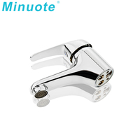 Mitigeur Monocommande Moderne Magnifiquement Conçu en Zinc pour Lavabo de Salle de Bain – Usine Watermark, Mélangeur Eau Froide