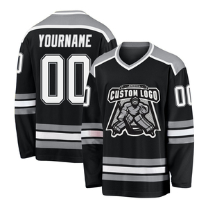 Maillot de hockey sur glace personnalisé, uniforme de sport d'entraînement, sublimation, uniforme de collège, manches longues, costume de hockey - Product Image 5