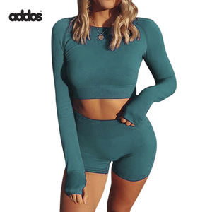 Conjuntos cortos para mujer, calidad profesional, servicio OEM, precio asequible, conjuntos cortos para mujer, conjuntos para mujer, conjunto de 2 piezas para mujer - Product Image 4