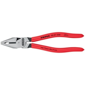 Alicates Combinados Reforzados KNIPEX de 200 mm con Recubrimiento Plástico y Cuchilla de Utilidad - Product Image 4