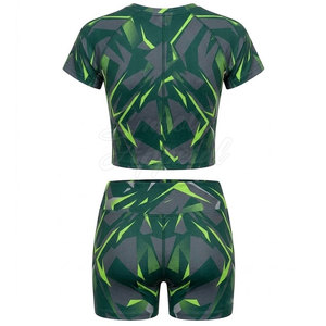 Conjunto Deportivo Elegante para Mujer, Top Corto y Pantalones Cortos, Material Transpirable y Ligero, Perfecto para Entrenamiento y Yoga - Product Image 2