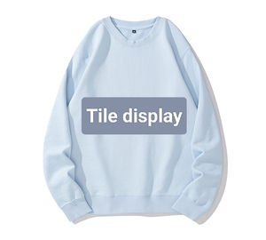 Diseño en blanco 100% algodón 330gsm tela de lana sudadera Lisa mujer ropa de invierno casual mujeres sudaderas manga larga - Product Image 2