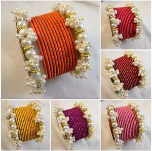 2026 nouveaux modèles de haute qualité à la main bracelets en verre Churiyan ensemble indien pakistanais vêtements de fête de mariage pour les femmes - Product Image 1