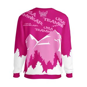 Sweatshirts à col rond vierges par sublimation Sweatshirts graphiques unis personnalisés pour hommes Sweat-shirt doux à col rond quotidien - Product Image 2