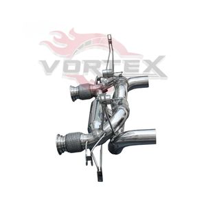 Système d'échappement Catback en acier inoxydable poli miroir Vortex pour Lamborghini Huracan EVO 5.2L avec système de tuyaux d'échappement à soupapes - Product Image 4