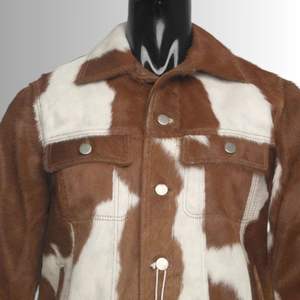 แจ็กเก็ตหนังวัวงานแฮนด์เมดแบบพรีเมี่ยมสำหรับผู้หญิงเสื้อเอวสูงผ้าทอเป็นมิตรต่อสิ่งแวดล้อมฤดูใบไม้ร่วง/ฤดูหนาว - Product Image 4