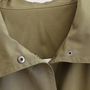 ZATRHMBM 2025 Summer Fashion Breathable Buckled Flight Jacket Coat Retro Casual <b>Belt</b> Style Long Sleeve Lapel Women's Outerwear - Product Image 5