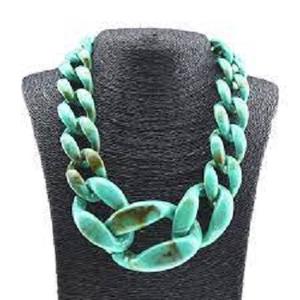 Collier à chaîne en résine de perles de diamant fait main de haute qualité, bracelets et joncs à la mode pour les fêtes, la plage, les mariages, cadeaux - Product Image 2