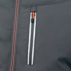 Venta caliente de encargo de los hombres negros de invierno a prueba de viento chaqueta de relleno precio al por mayor - Product Image 5