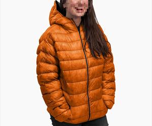 Veste à capuche légère et chaude pour hommes et femmes avec rembourrage en polyester coupe-vent et fermeture à glissière - Product Image 6