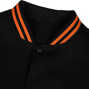 Veste universitaire pour homme OEM, en cuir et denim, col tissé crocheté, fermeture éclair, pour l'hiver - Product Image 5