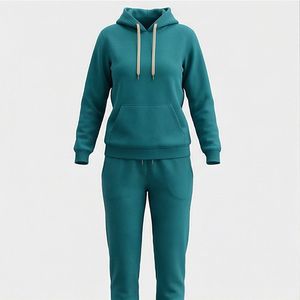 Conjunto Deportivo de Moda para Mujer, Sudadera Extra Grande, Pantalones Deportivos y Sudadera con Capucha, Ropa Deportiva para Mujer - Product Image 1