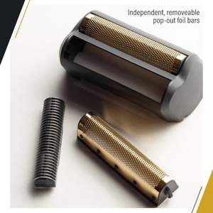 Afeitadora Rotatoria Inalámbrica Recargable USB con Batería de Litio, Herramienta de Acabado con Láminas Extraíbles, Idioma de Funcionamiento Alemán - Product Image 1