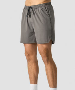 Short athlétique léger en maille pour homme avec maille respirante 90% polyester 10% spandex avec cordon de serrage à la taille et poche à fermeture éclair - Product Image 6