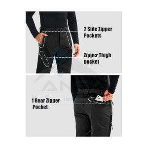 Pantalones de Esquí Impermeables para Hombre, Pantalones de Snowboard Aislantes y Cálidos para Invierno, con Tirantes Ajustables, Resistentes al Viento y a la Nieve - Product Image 5