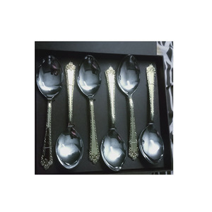 Juego de Cubiertos de cuchara y tenedor de acero inoxidable con espejo brillante de alta calidad, cubiertos de lujo reutilizables para restaurante y Hotel - Product Image 1