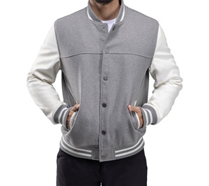 Premium quality Fashion Men Solid Varsity Jacket Reversible Waterproof Windproof Breathable Turn-<b>down</b> Collar Autumn 100% Heated - Product Image 4