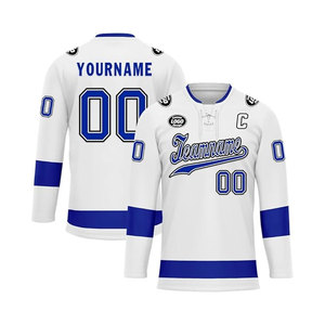 Camiseta de hockey sobre hielo personalizable para hombre personalizada con nombre y número Servicio OEM para camiseta de uniforme de equipo - Product Image 2