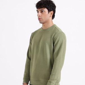 Sweatshirts d'hiver pour hommes Séchage rapide Respirant Basics Cotton Blended Custom Designs by High Manufacturers Casual Style Plain Dyed - Product Image 3