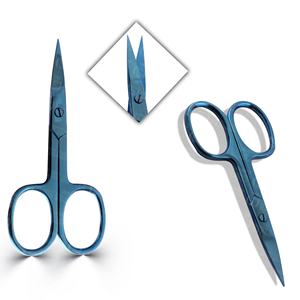 Ciseaux à cuticules professionnels incurvés pour manucure, outil de soin des ongles, vente en gros d'usine OEM pour salons de beauté - Product Image 1