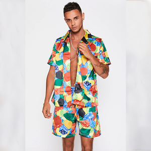 Offre Spéciale haut Impression personnalisée Logo décontracté t-shirt et short ensemble Gym entraînement 2 pièces hommes shorts ensemble personnalisé t-shirt personnalisé prêt Stock - Product Image 1