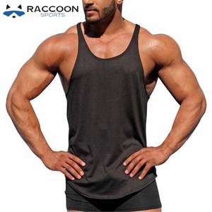 Men's Fitness Singlets Breathable Quick Dry Eco-Friendly Customizable Colors Logo High Quality Polyester/Spandex Workout Gym - Product Image 3