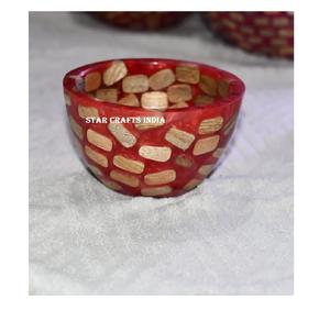 VENTA CALIENTE CUENZO PARA SERVIR ENSALADAS DE RESINA DE MADERA PERSONALIZADO CUENCO HECHO A MANO ECOLÓGICO PARA EL HOGAR CUENTA DE COCINA DE HOTEL CUENTA DE MESA DE COMEDOR - Product Image 3