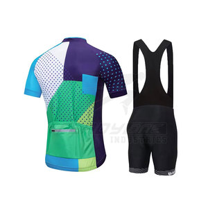 Uniforme de cyclisme avec rayures classiques et performance moderne Kit de cyclisme tout autour pour homme avec tissu à séchage rapide - Product Image 2